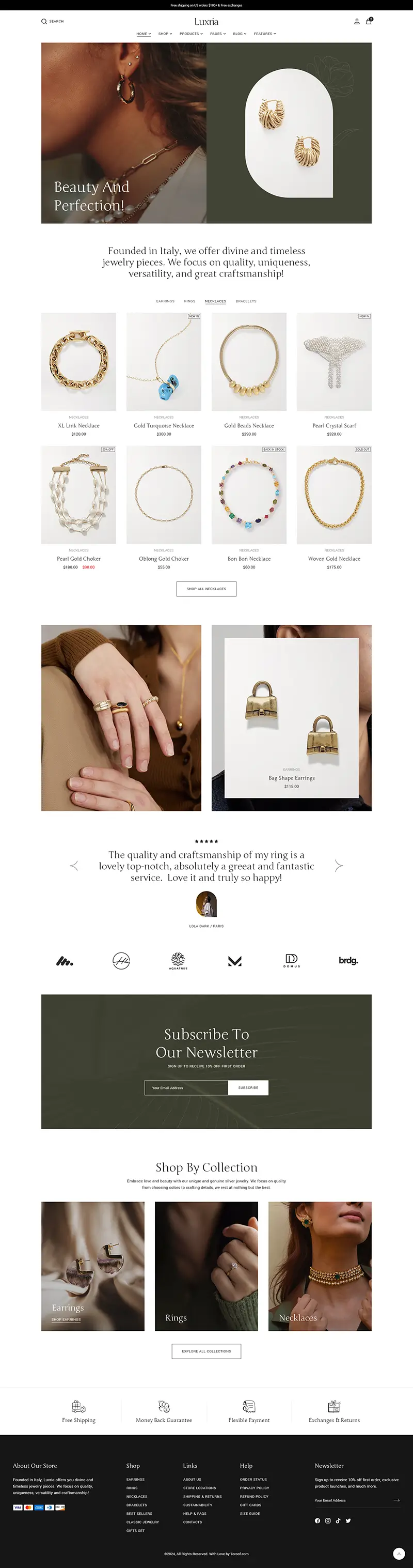 Luxria WordPress Theme