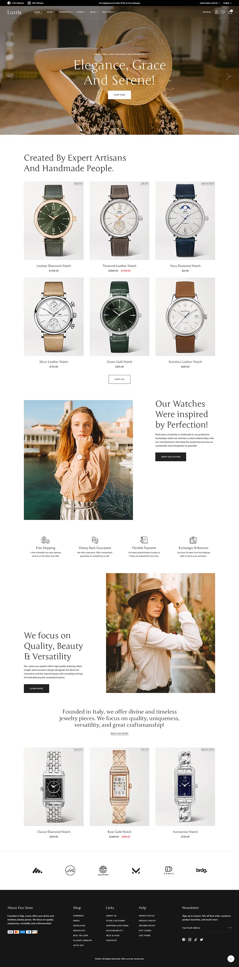 Luxria WordPress Theme