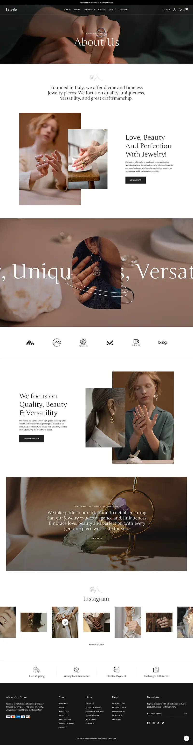 Luxria WordPress Theme